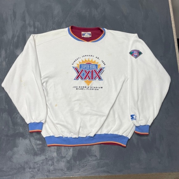 STARTER Other - Vintage Super Bowl XXIX Crewneck Sweatshirt Mens XXL White 1994 Starter